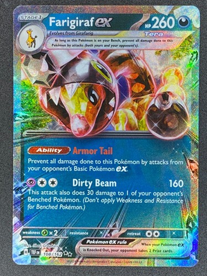 #ad Pokémon Farigiraf ex 108 162 TEF Temporal Forces NM $2.20