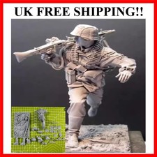 1/16 Casting Resin Model Grey Kit Normandy Frontline Soldier Model Requires A...