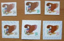 US, #2595,96,97 Eagle and Shield booklet and S/A coil set, 6 29c, MNH