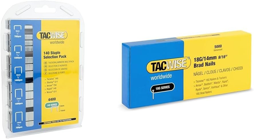 Tacwise 0350 Selection Pack of Type 140/6-14mm Heavy Duty Galvanised Staples, P