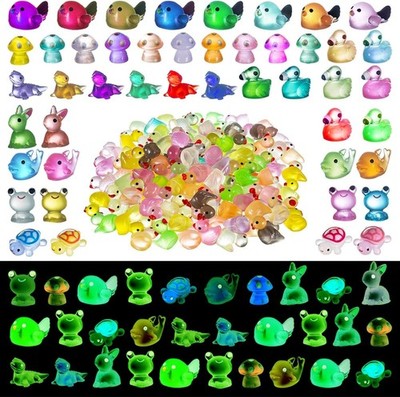 110PCS Mini Resin Animals Cute Rose Pink Tiny Ghana