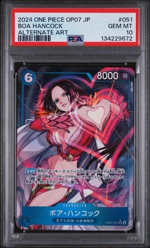 2024 One Piece Boa Hancock OP07-051 SR Alt Art Foil 500 Years Future JPN PSA 10
