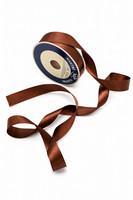 Satinband Dunkelbraun 25Mm 50M Doppelseitig Geschenkband Dekoband Schleifen