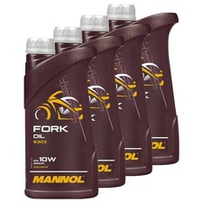 Gabelöl 4x 1 Liter Gabel Öl 10W MANNOL MN83...