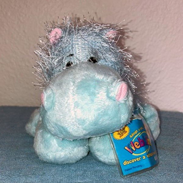 NWT CLASSIC WEBKINZ HIPPO by Ganz Stuffed Plush HM008 with Unused Code Yr 2008