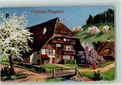 12079741 - TSN Serie 1029 - Pfingsten - Schwarzwaldhaus Schwarzwald Maler