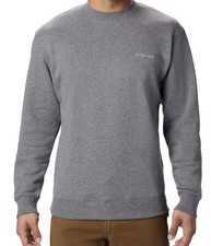 Columbia Men's Hart Mountain II Crewneck City Grey Sweatshirt Gray Size L