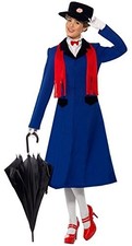 Disney Mary Poppins English Nanny Halloween Cosplay Costume Women Small