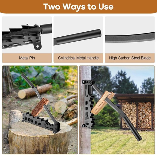 Wall Mounted Firewood Kindling Splitter - Unibody Structure Kindling Splitter fo - Picture 5 of 7