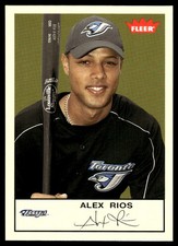 Alex Rios 2005 Fleer Tradition #202 Blue Jays MLB READ FREE SHIP AutographDen