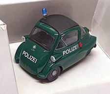 Schuco 1/43 Scale 0 2100 - BMW Isetta 250 Polizei - Green