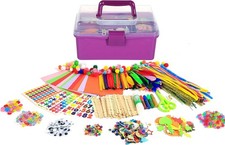 YITOHOP Arts Craft Supplies for Kids, 1000 PCS Toddler DIY Craft Art Supply Set