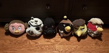 Angry Birds Star Wars 8" PLUSH LOT OF 6 Obi-Wan Vader Luke Leia Stormtrooper Han