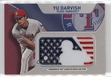 2017 Topps MLB Independence Day Silhouetted Batter Logo Yu Darvish Patch 2t9