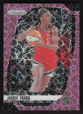 2024 Panini Prizm WNBA #1 Jackie Young Pink Velocity Prizms #/79