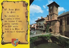 64 SAINT JEAN PIED DE PORT LE CLOCHER ET LA PORTE DU XIIIE SIECLE DEVA