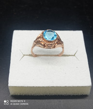 Magnifique ancienne Bague en Plaqué Or  Art Déco , poinçonnée .