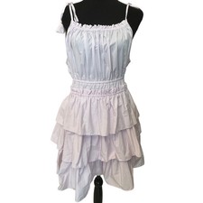 New ~ STEVE MADDEN ~ Pink Tulle 100% Cotton Mireya Mini Dress Size L
