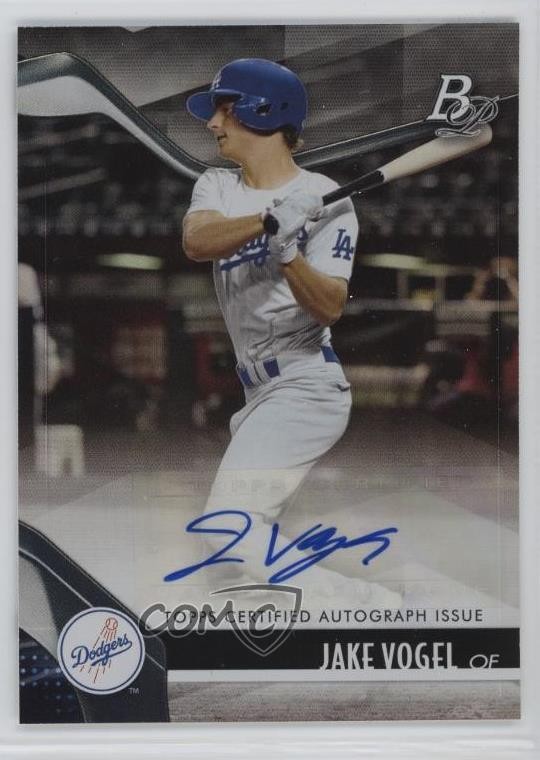 2021 Bowman Platinum Top Prospects Auto Jake Vogel #TOP-27 Auto 0v8s