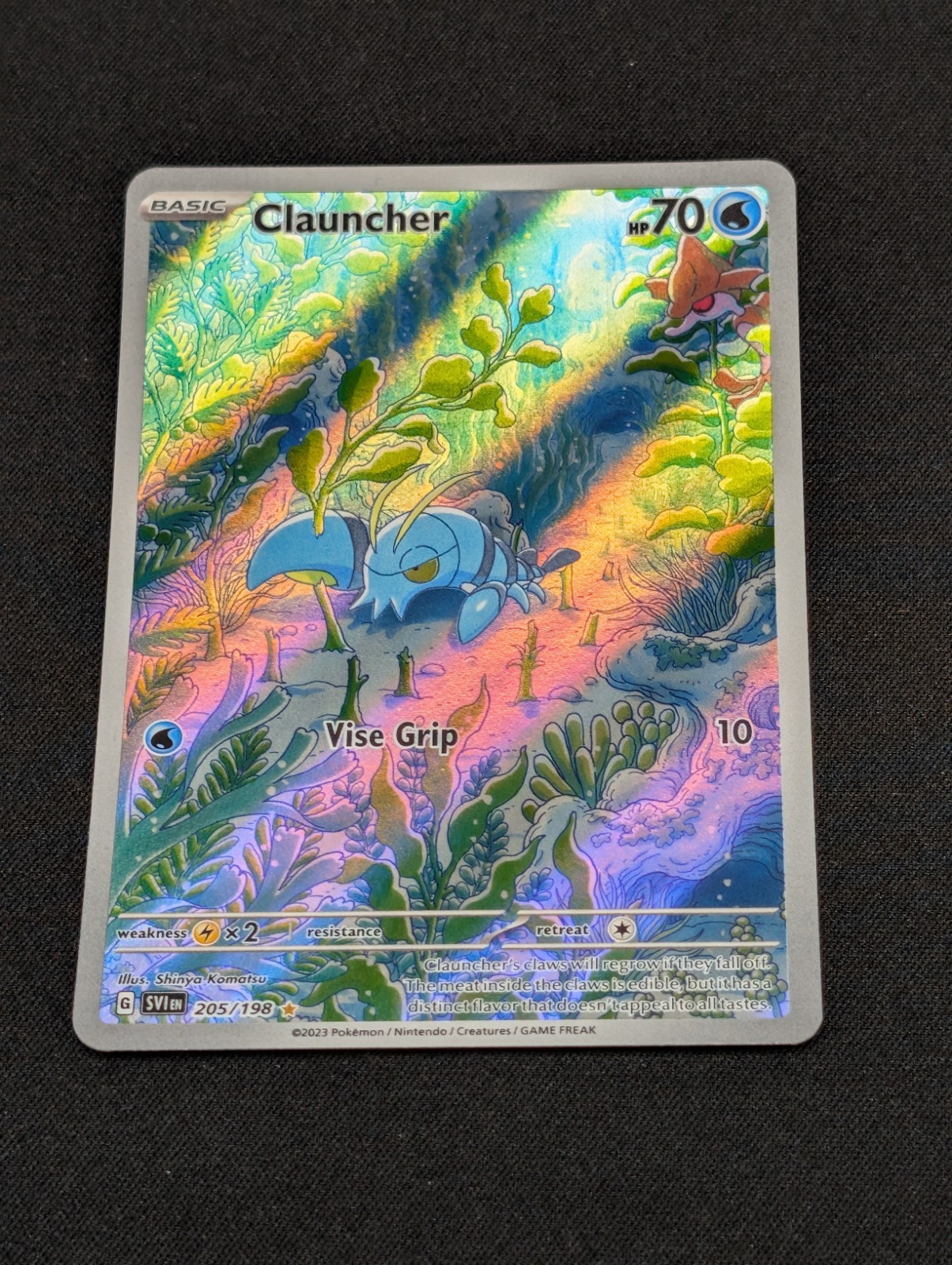 Pokémon TCG Clauncher Illustration Rare Scarlet & Violet Holo Card 205/198 NM