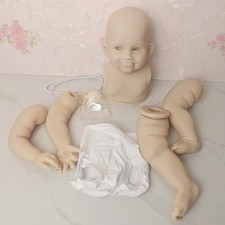 28" Reborn Baby Doll Kit Unpainted Toddler Blank Mold with Cloth Body DIY Gift