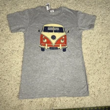 NWT Men’s VW Bus Gray Graphic T-shirt Size Medium EXP Designs By LA Apparel