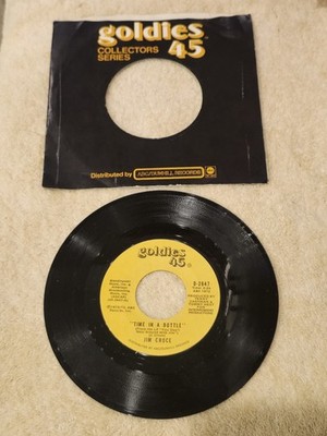 (C3) - 45RPM Jim Croce Reissue Time In A Bottle / It Doesn't Have To Be That Way