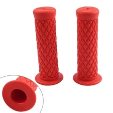 7/8" 22.2mm Left & Right Handlebar Hand Grips For Suzuki For Yamaha Red