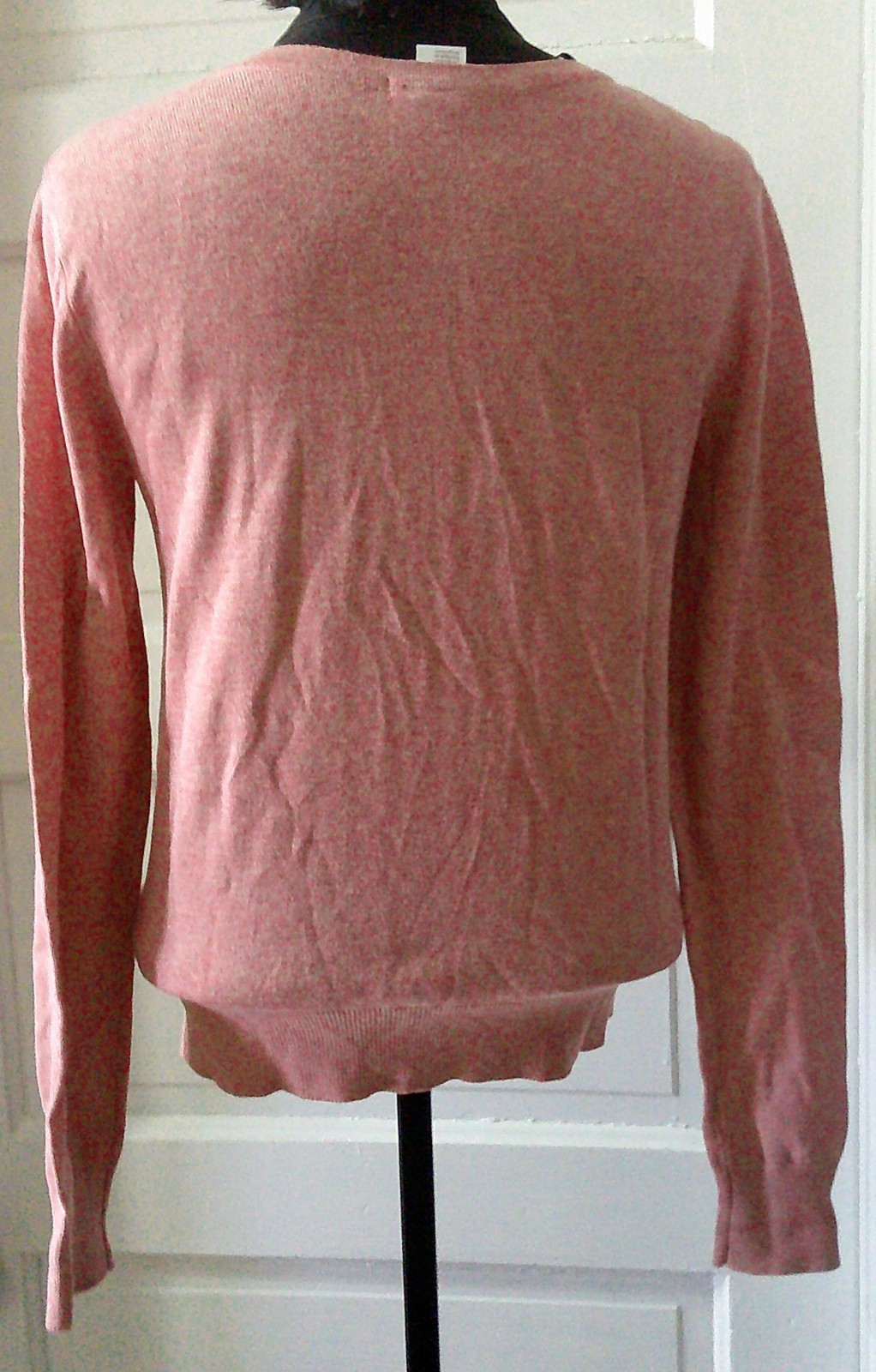 H&M BASIC Salmon Orange Button Up Snuggly Cardiga… - image 5