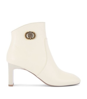 KURT GEIGER LONDON Beige  Leather Square-Toe Chelsea Boots size 10