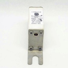Bussmann 170M1318 fuse 690Vac 125amps 200ka square body w/out indicator UL recog