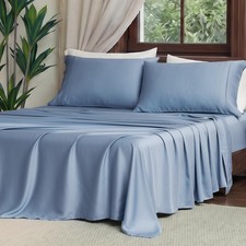 100 Tencel Lyocell Sheet Set Queen Size 4 Pieces, Silky Soft Breathable Cool...