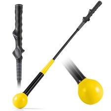 31.5" Golf Swing Trainer Aid w/Weighted Head for Grip Rhythm Flexibility Balance