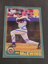 2001 Topps JOE MCEWING METS In-Person Signed  AUTO  Autograph
