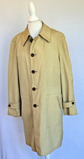 Christian Dior Paris Trench Jacket coat Long Tan USA Made VTG UNISEX 42R LUXURY
