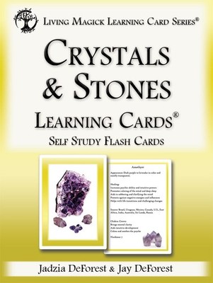 Crystals & Stones Learning Cards - Living Magick Learning Cards - Self Study