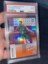 2017-18 Panini Status Jayson Tatum Orange Rookie Boston Celtics RC PSA 9 MINT