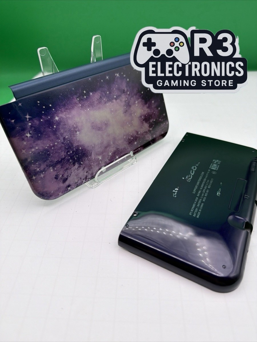 NEW 3DS XL Purple Galaxy Top & Battery Cover Housing Shell 2 Piece