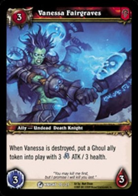 Light Play WoW TCG Vanessa Fairgraves Death Knight Starter World of Warcraft