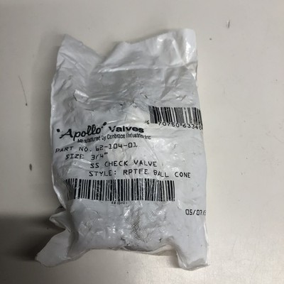Apollo Valves 3/4'' FNPT Stainless Steel Ball Cone Spring Check Valve 6210401