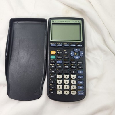 Texas Instruments TI-83 Plus Calculator Tested Working w/ Cover
