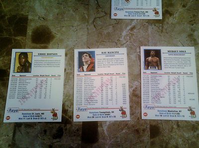 1991 KAYO RAY MANCINI NATIONAL PROMO BOOM BOOM