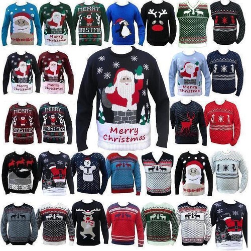 XMAS CHRISTMAS JUMPER SWEATER SNOWMAN 