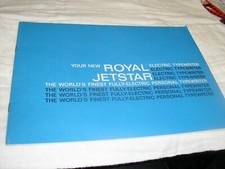 ROYAL JETSTAR TYPEWRITER  OPERATING INSTRUCTIONS, SEE PICTURES thumbnail