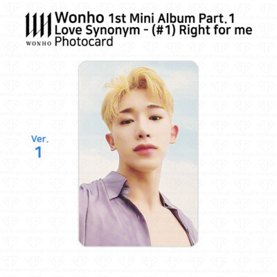WONHO ウォノ LOVE SYNONYM(#1)アルバムトレカコンプセット Wonho 1st Mini Album Love Synonym #1 Right for me Official