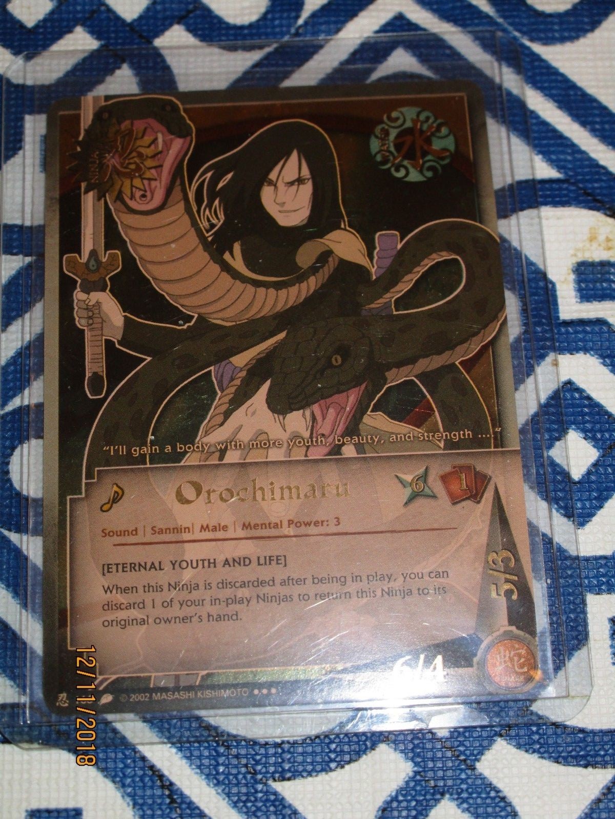 Naruto Orochimaru N-166 SR Mint