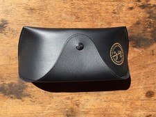 Authentic Ray-Ban Sunglasses Faux Leather Case - Black -