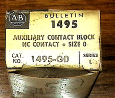 ALLEN BRADLEY AB 1495-G0 Series L  size 0 600 Volt AUXILIARY CONTACT