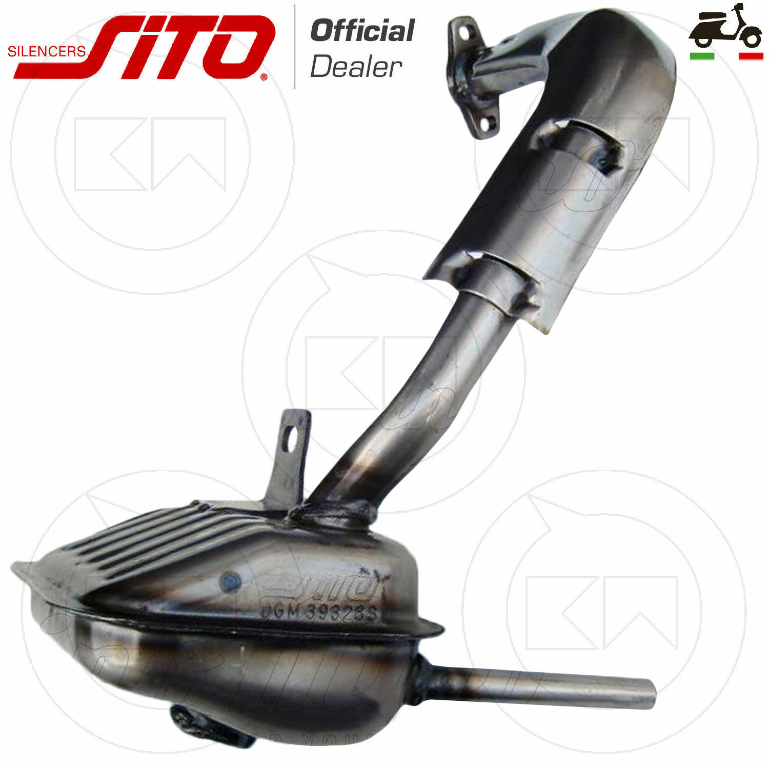 SITO MARMITTA OMOLOGATA DGM 39328S PER PIAGGIO VESPA 50 SPECIAL L R N