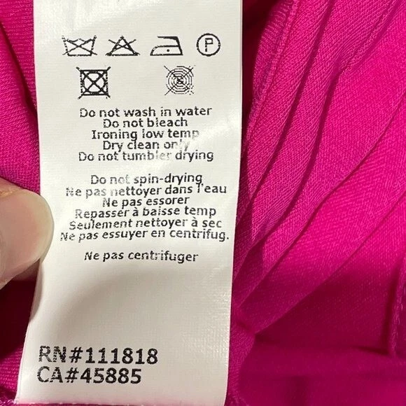 Abito Michael Kors Shift rosa taglia 6 o media senza maniche